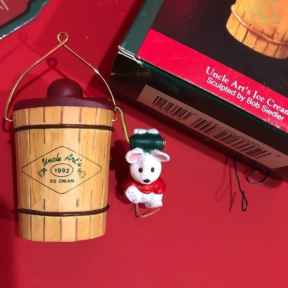 HALLMARK Keepsake Uncle Art's Ice Cream Ornament Vintage 1992 - Picture 2 of 9